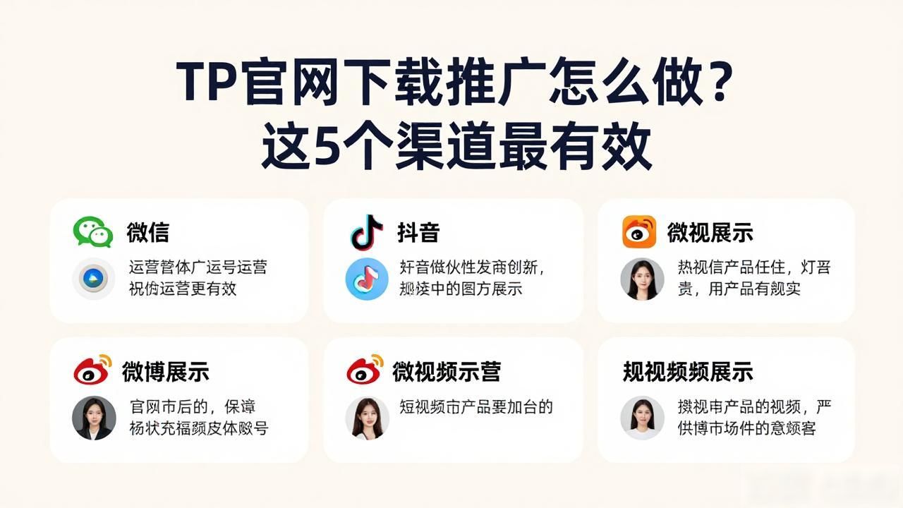 TP官网下载推广怎么做？这5个渠道最有效