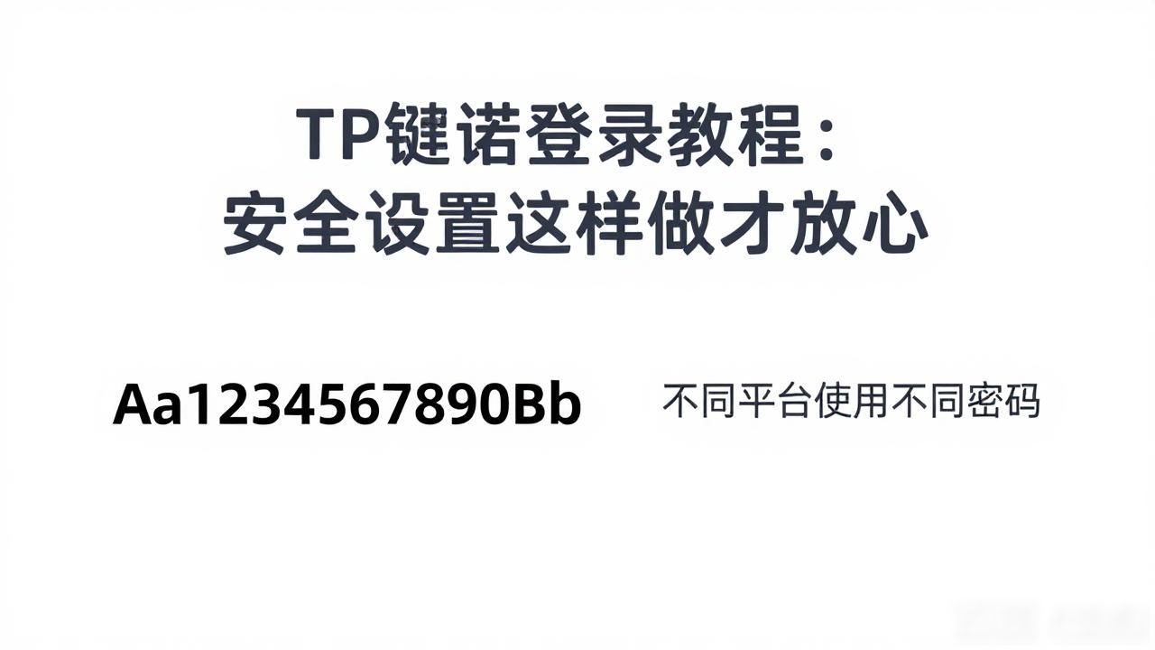 TP钱包登录教程：安全设置这样做才放心