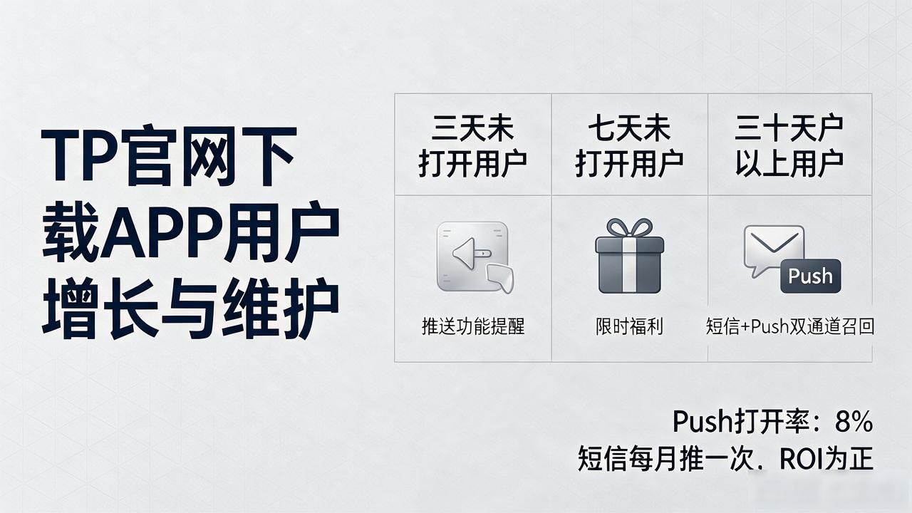 TP官网下载APP用户怎么留？增长和维护我总结了几个实操点