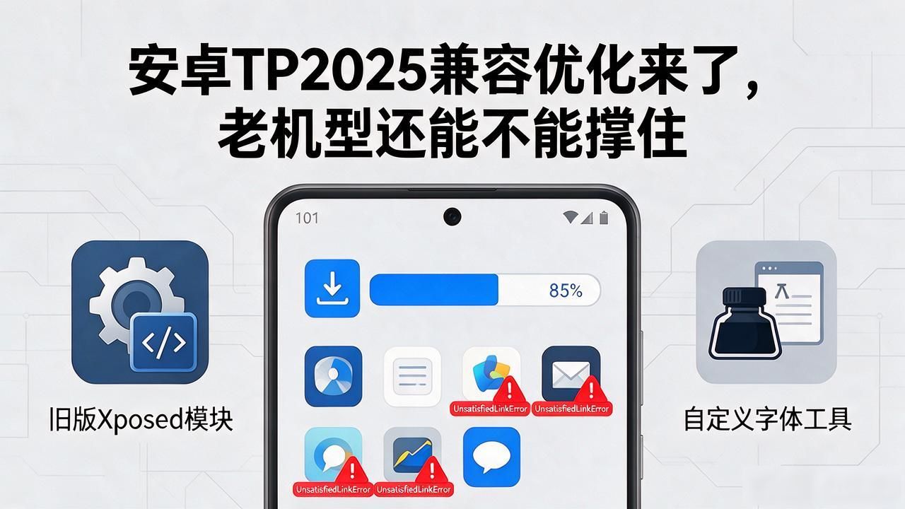 安卓TP2025兼容优化来了，老机型还能不能撑住
