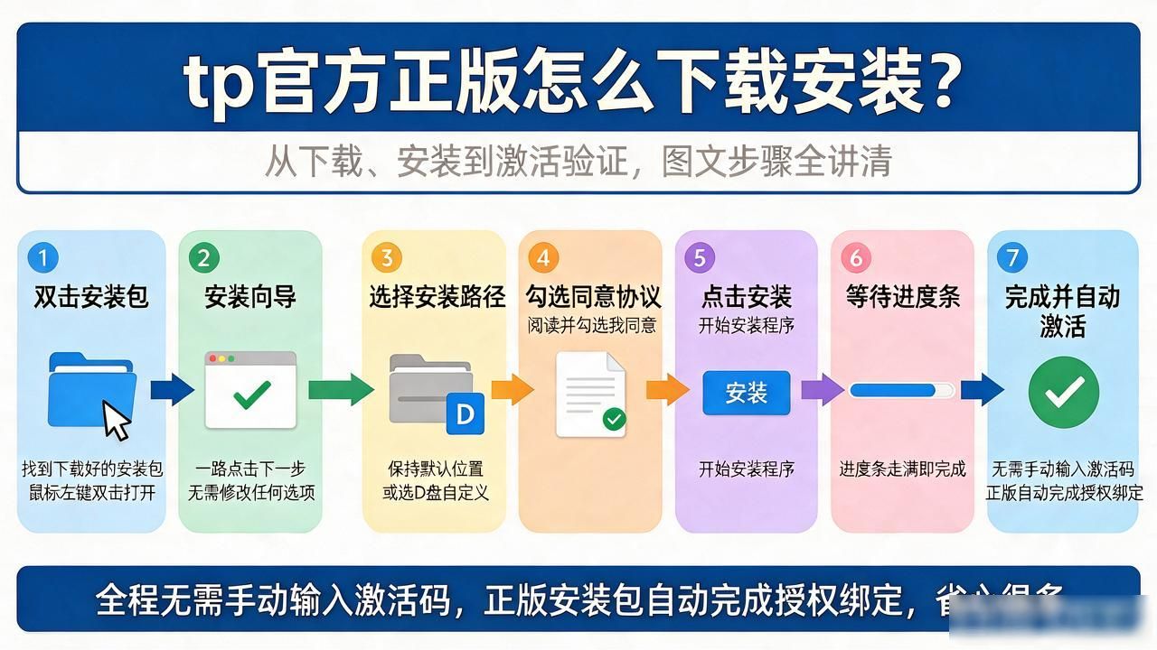 tp官方正版怎么下载安装？从下载、安装到激活验证，图文步骤全讲清