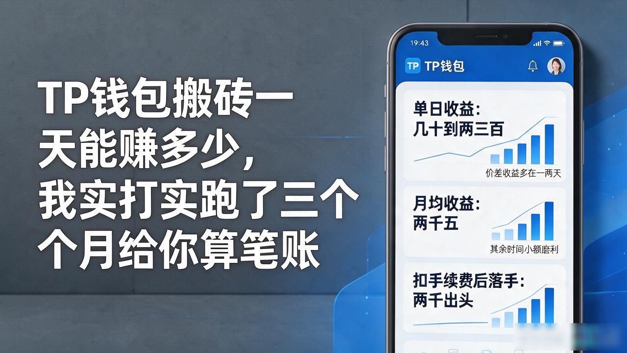 TP钱包搬砖一天能赚多少，我实打实跑了三个月给你算笔账