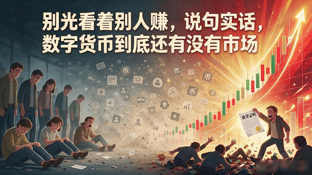 别光看着别人赚,说句实话,数字货币到底还有没有市场