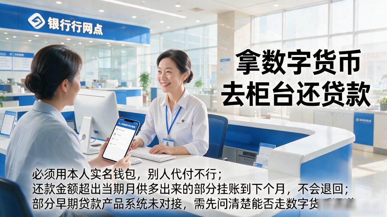 拿数字货币去柜台还贷款,现场到底怎么操作?