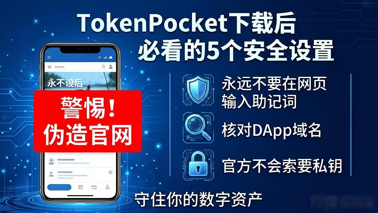 TokenPocket下载后必看的5个安全设置，守住你的数字资产