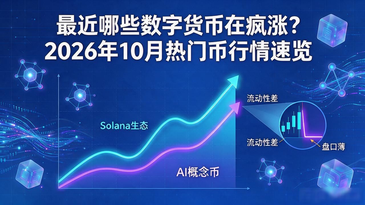 最近哪些数字货币在疯涨？2026年10月热门币行情速览