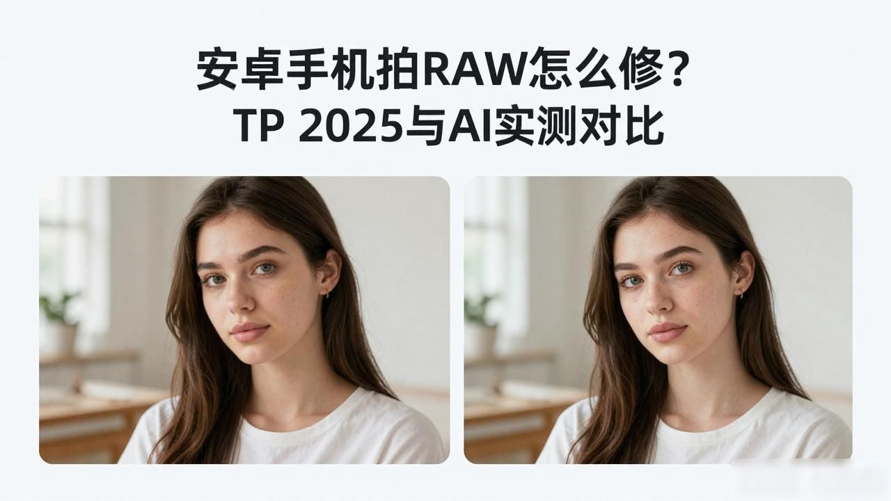 安卓手机拍RAW怎么修？TP 2025与AI实测对比