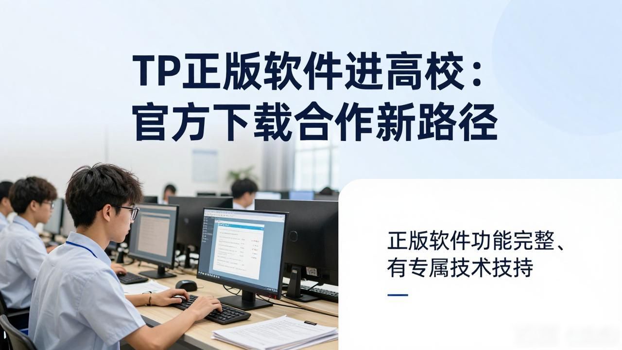 TP正版软件进高校：官方下载合作新路径