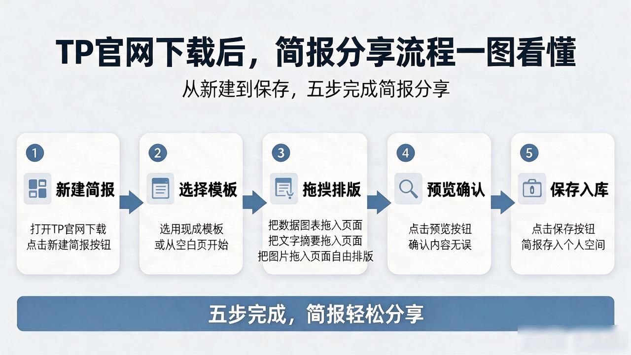 TP官网下载完不知道怎么分享简报？这篇帮你把流程讲透