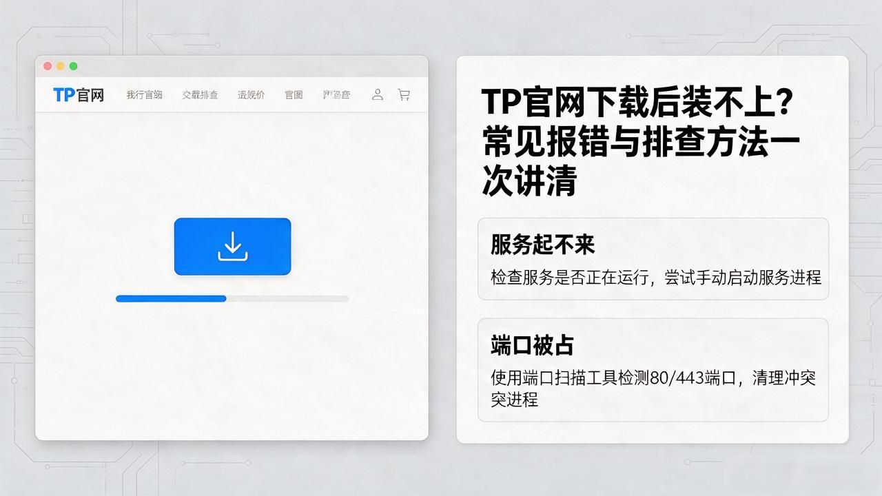 TP官网下载后装不上？常见报错与排查方法一次讲清