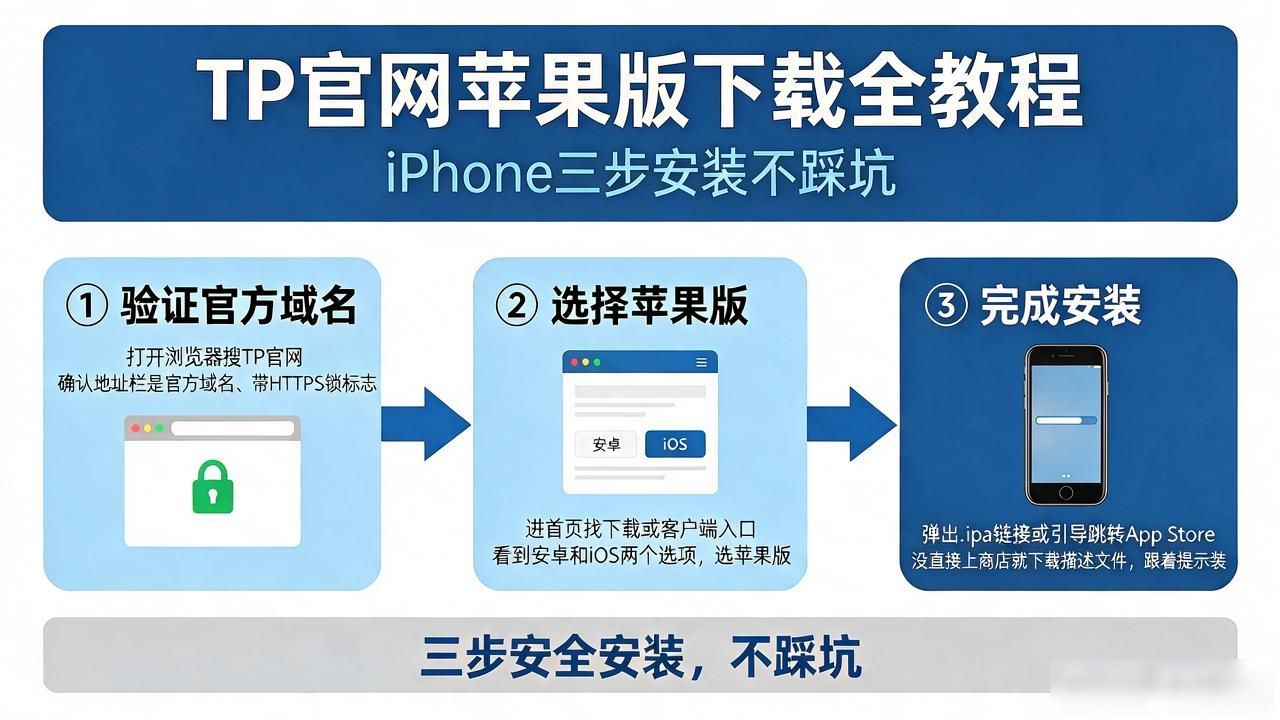 TP官网苹果版下载全教程：iPhone三步安装不踩坑
