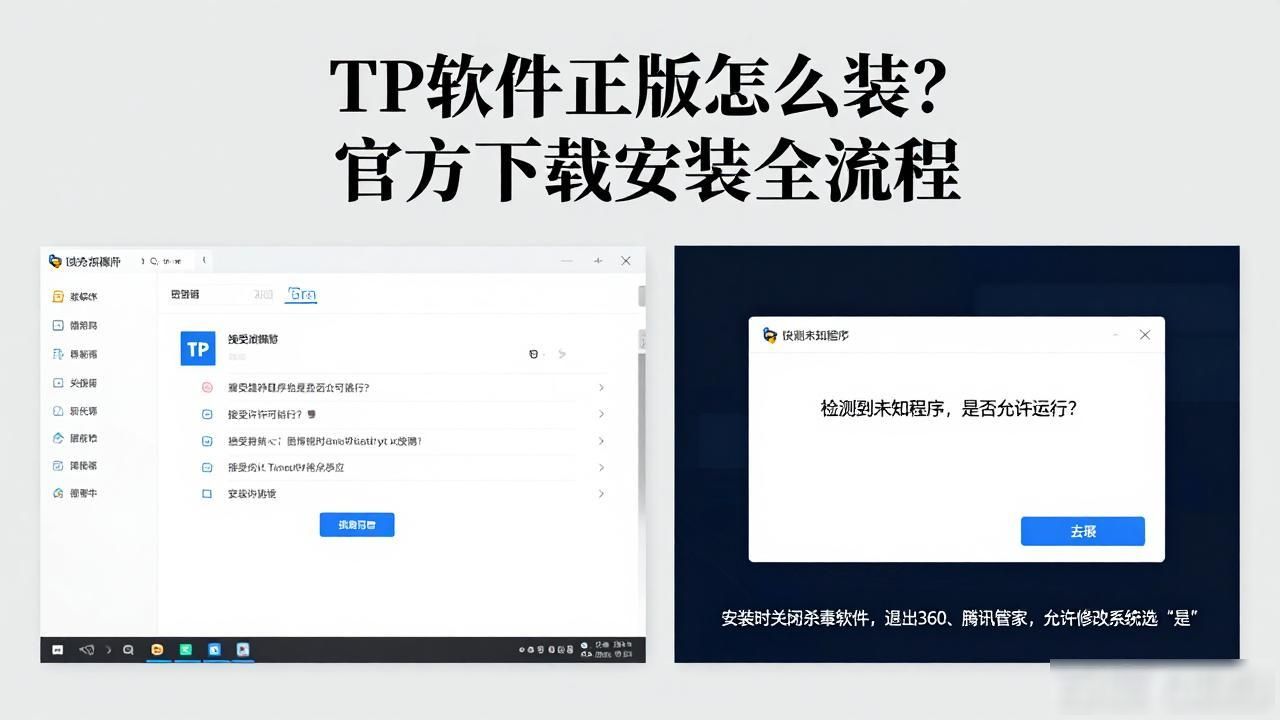TP软件正版怎么装？官方下载安装全流程